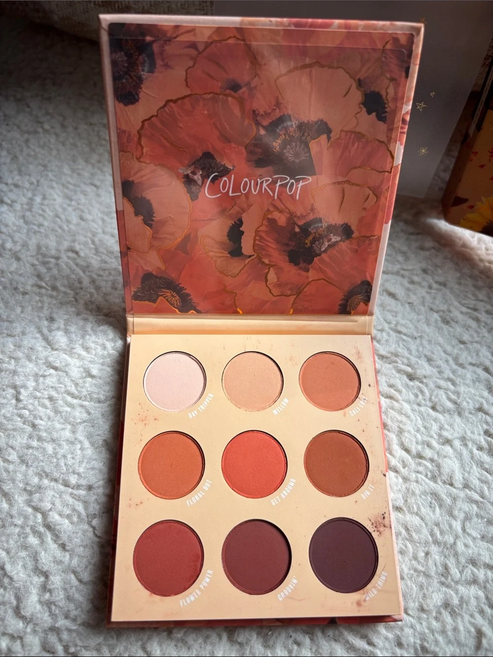 ColourPop Into Bloom Eyeshadow Palette Duo, Big Poppy, Lil Ray of Sunshine, NWT